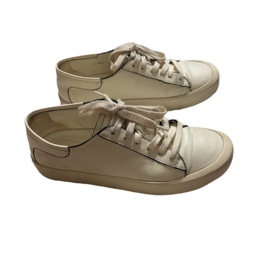 Vince Cream Leather Footwear 7